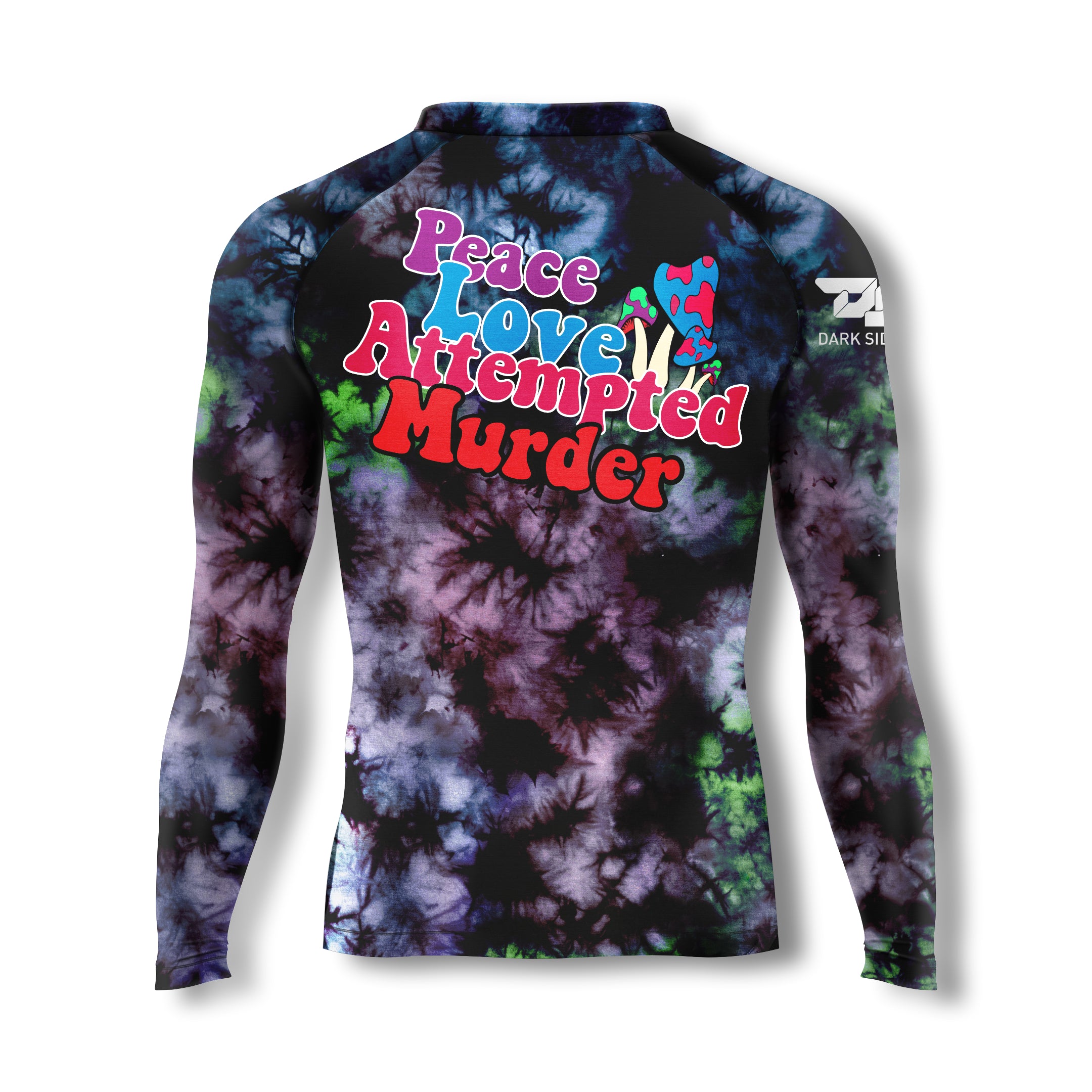 Einstein "Peace Love Attempted Murder" Rashguard