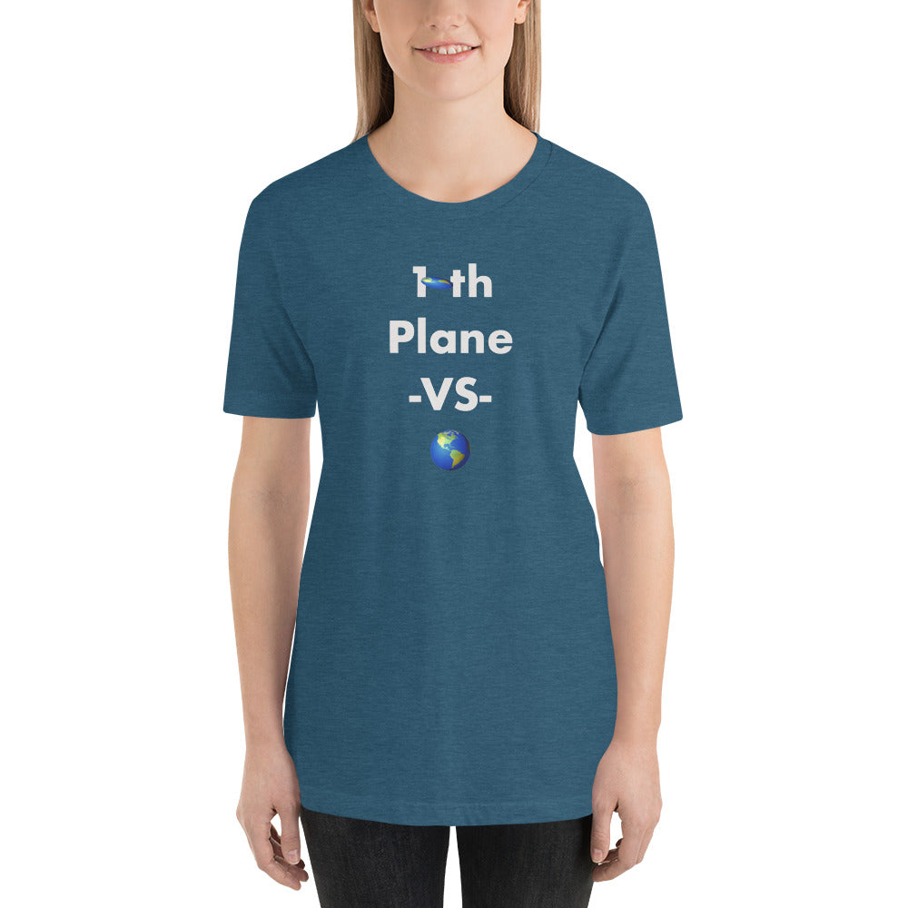 10th Plane Flat Earth Short-Sleeve Unisex T-Shirt