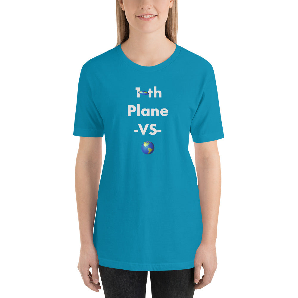 10th Plane Flat Earth Short-Sleeve Unisex T-Shirt