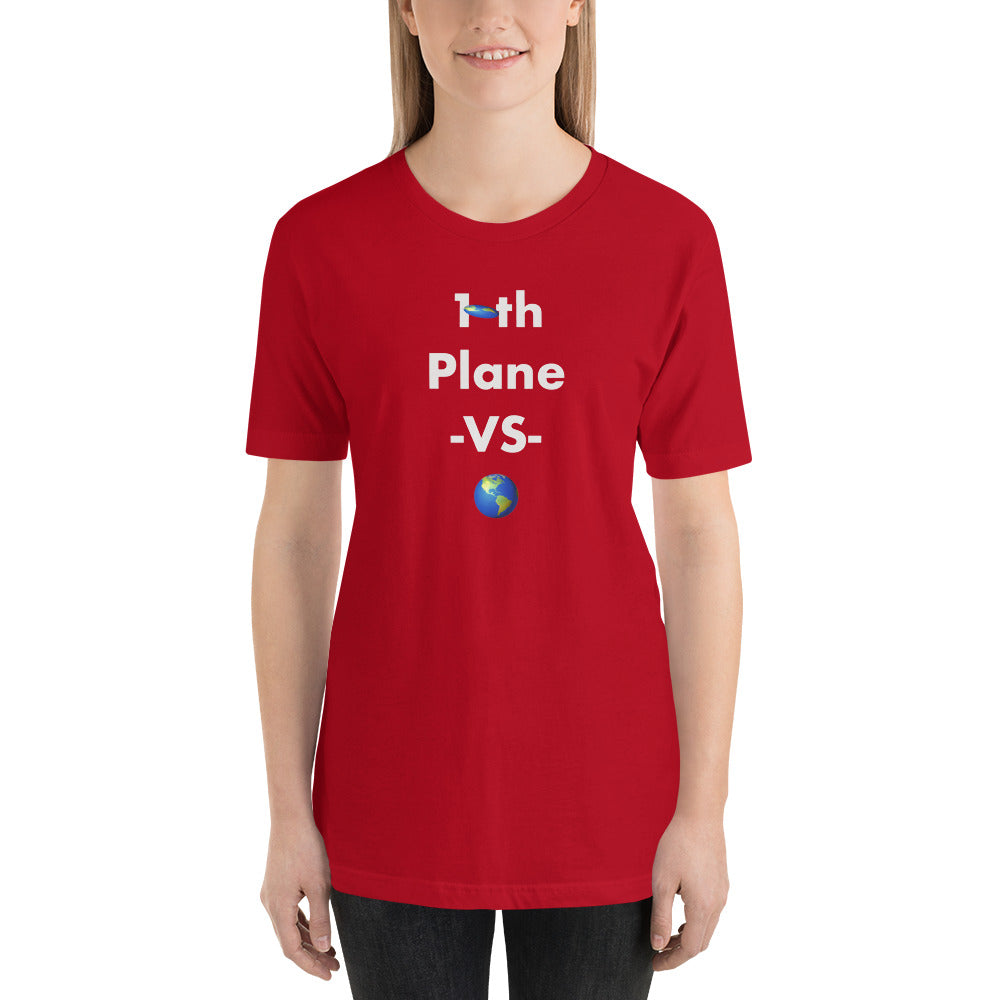 10th Plane Flat Earth Short-Sleeve Unisex T-Shirt