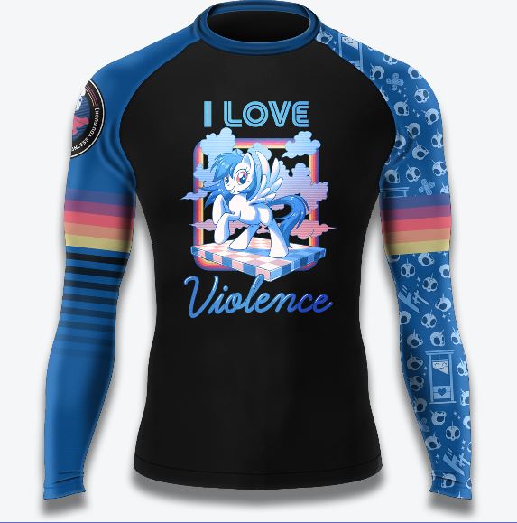 Unicorn Long Sleeve Rashguard (Blue)