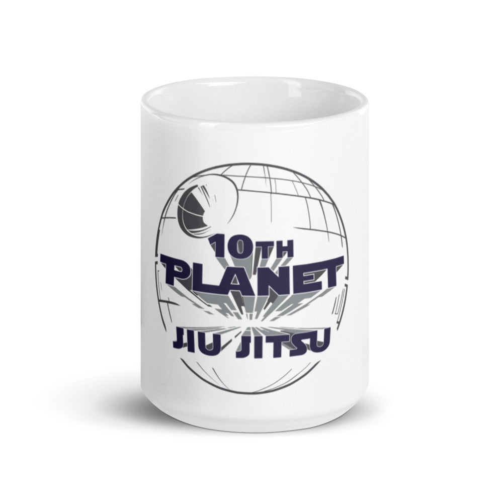 White glossy mug