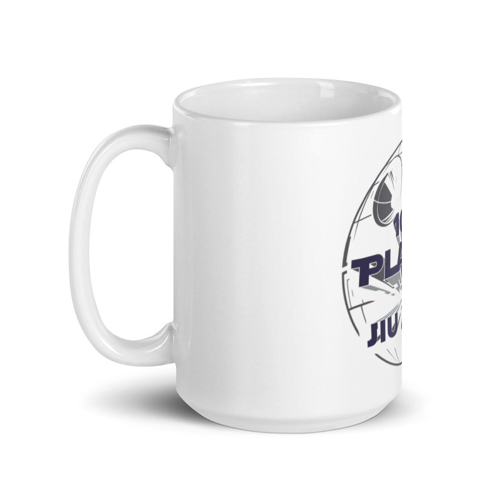 White glossy mug