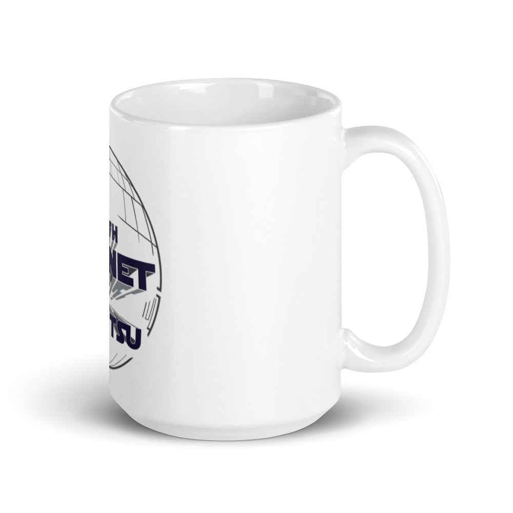 White glossy mug