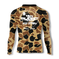 Tan Camo Long Sleeve Rashguard