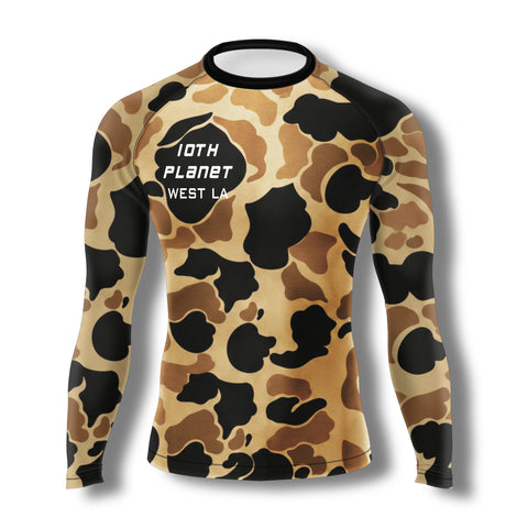 Tan Camo Long Sleeve Rashguard