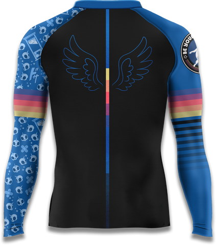 Unicorn Long Sleeve Rashguard (Blue)