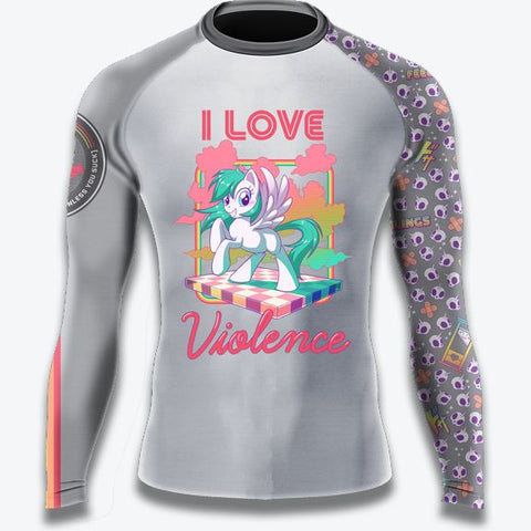 Unicorn Long Sleeve Rashguard (Gray)