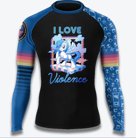 Unicorn Long Sleeve Rashguard (Blue)