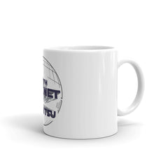 White glossy mug